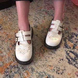 White mary jane classic doc martens